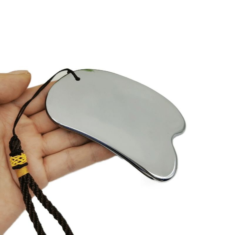 Gezichtsmassageur Zilveren energie steen Terahertz schraapbord THz Gua Sha Massage Tool 2024 Trend Producten Gezonde energie