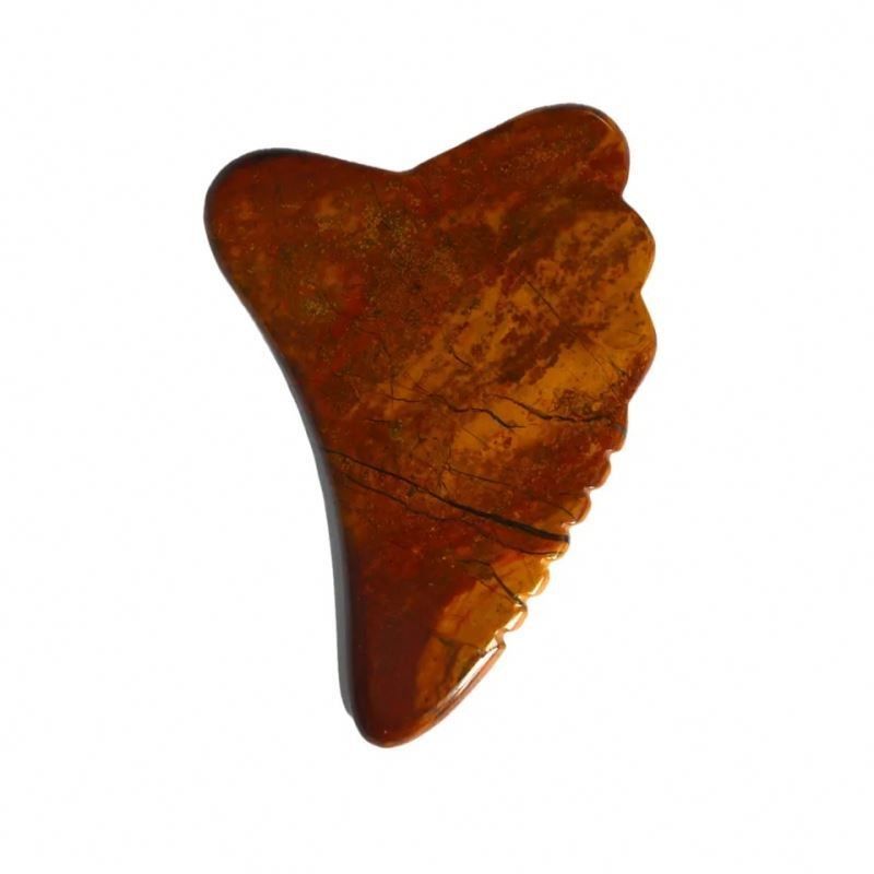 Gua Sha Scraping Massager Board Mookaite Jasper Gezichtsgereedschap 10cm*7cm*0.6cm ISO9001 Gecertificeerde Massage Board