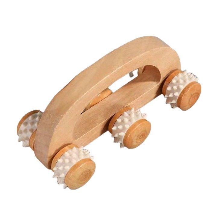 2023 Health Care Gift Houten Handheld Muscle Roller Body Massage Stick Rolling Wood Massager voor Gezichtsmassager