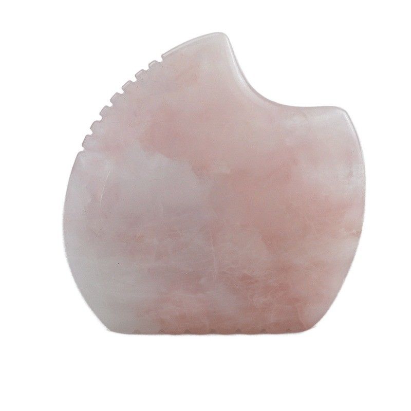 Custom Logo Shell Shape Rose Quartz Gua Sha Massage Tool voor spiermassage en zelf huidverzorging Spa schoonheidsapparatuur