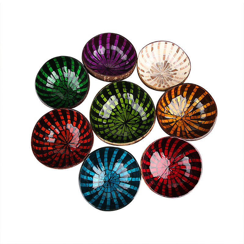 OEM/ODM Aanvaardbaar Natuurlijke Kokosmossen Schelp Bowl Design Ornament Lackeerde Kokosmossen van Regionaal Kenmerk