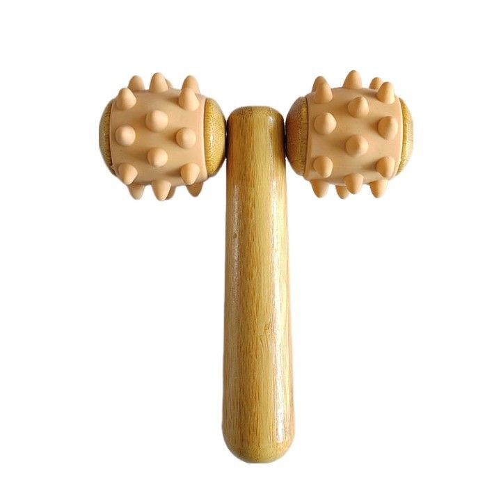 Lichaamsmassageapparatuur Zomer 2024 Trending Arrivals Handheld Massage Roller Oogmassage Roller Stick Hout 3D Roller Face Massager
