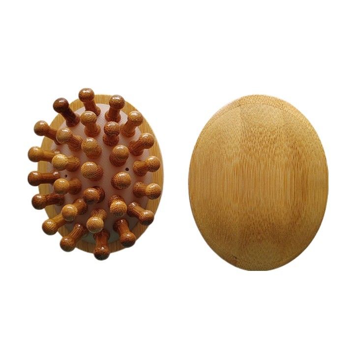 Lichaamspieren Bruin Populair Natuurlijke Bamboe Gua Sha Scalp Massage Airbag Kam Houten Guasha Gereedschap Hoofd Ontspan Massager Haar Gezondheidszorg Schoonheidsborstel