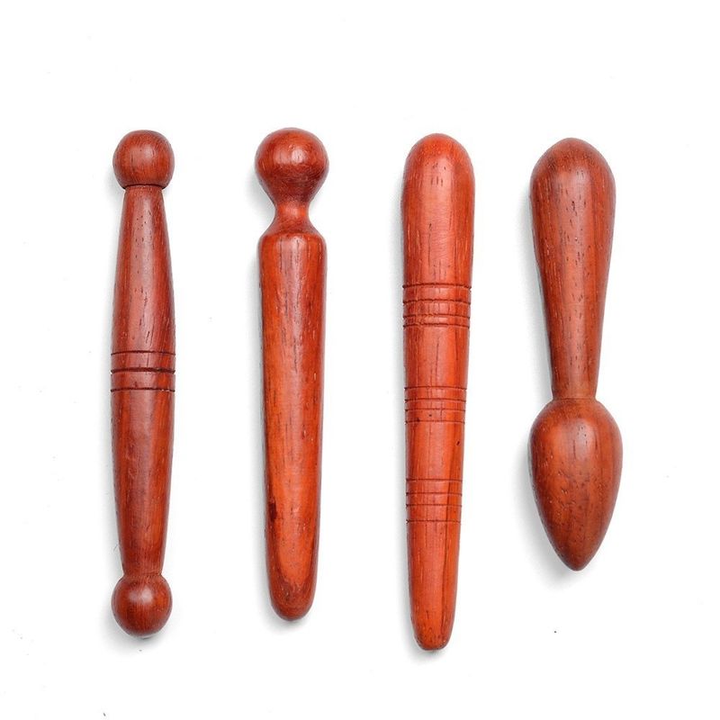Op maat gemaakt houten lymfatische drainage gereedschap lichaam massage apparatuur voor acupressure punt pen en hout therapie massager gereedschap