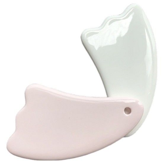 Gepersonaliseerd logo beschikbaard Mini Massage Keramisch Gua Sha Gereedschap voor Lichaam Nek Gezicht Zelf Huidverzorging Spa Gezicht Lifting Beauty