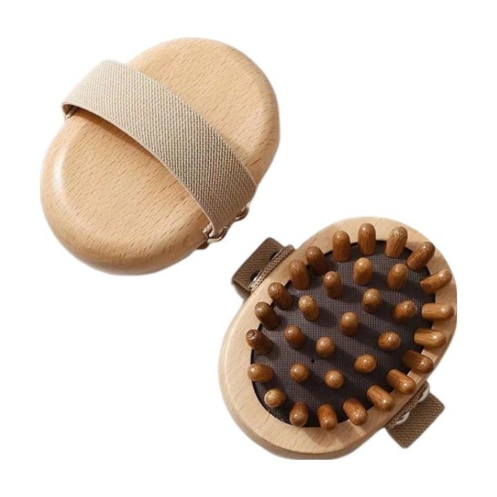 Handheld Beech Wood Gua Sha Brush voor huishoudelijke massage Dredge Meridians en verbeteren huidverzorging routine thuis
