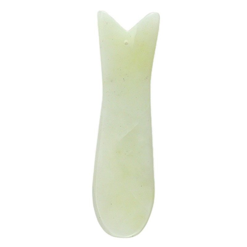 Gezichtsmassageapparaat huidverzorging schoonheidssalon apparatuur Spa met natuurlijke visvorm Xiuyan Jade Gua Sha schraapbord