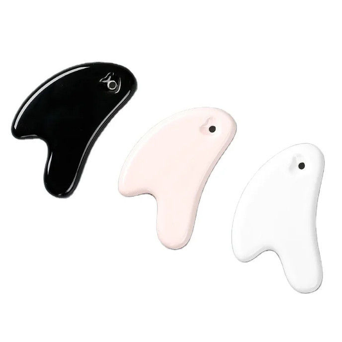 Zelfverzorging Spa Gezichtslifting Schoonheidssalon Apparatuur Hartvorm Mini Massage Keramische Gua Sha Gereedschap voor Gezichtsmassageur