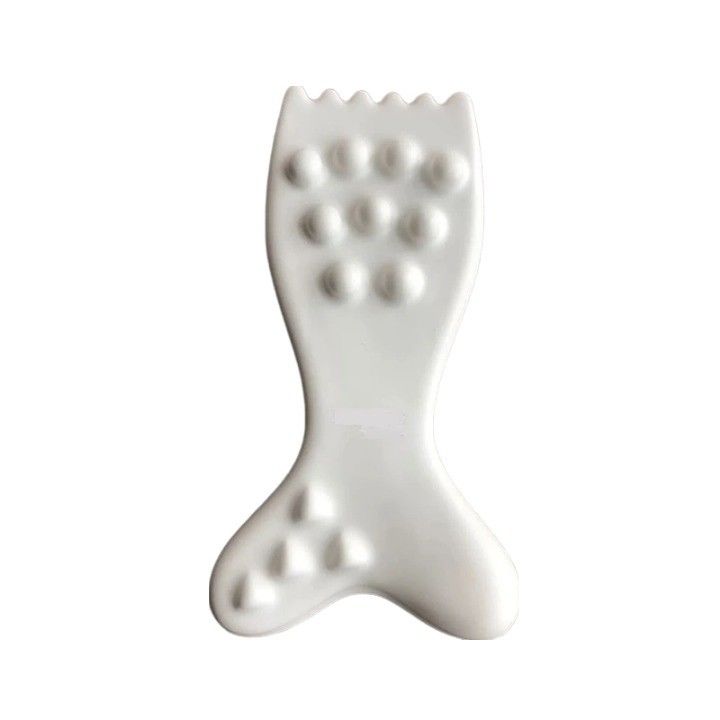 Keramische Gua Sha gezichtsmassager Tool Customized Logo Guasha Board voor gezichtslichaam Huid SPA Acupunctuur massage
