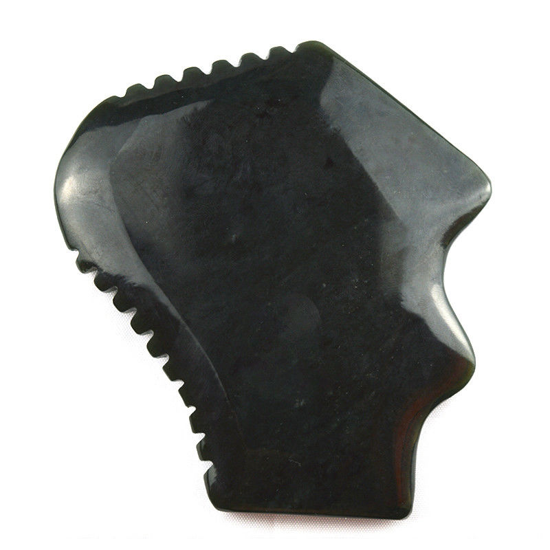 Gepolijste technische Nefriet Jade Guasha Tools Gua Sha Board voor het verbeteren van de vorm van de bloedsomloop