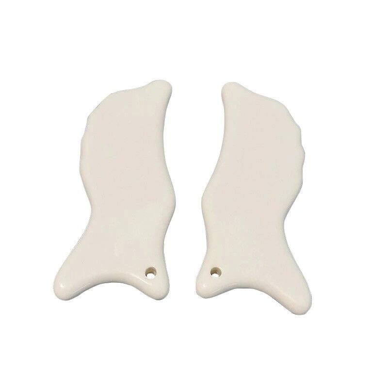 110 * 50mm keramische Guasha-tool voor lichaamsverzorging Gezichtsmassagebord om hoofd-hals-rugpijn en meer te verminderen