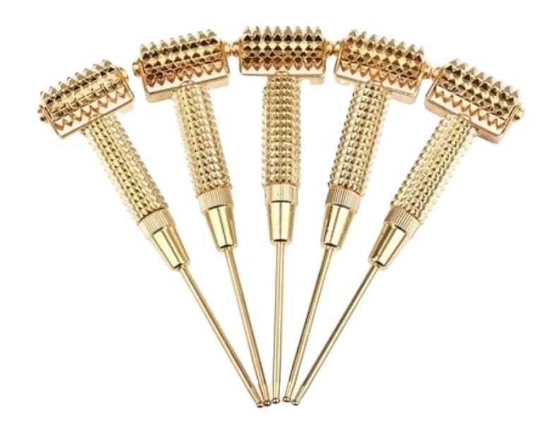 Gepersonaliseerd logo beschikbaard Massage Tools Pure Copper Guasha Massager Acupressure Point Acupressure Gua Sha Roller For Beauty