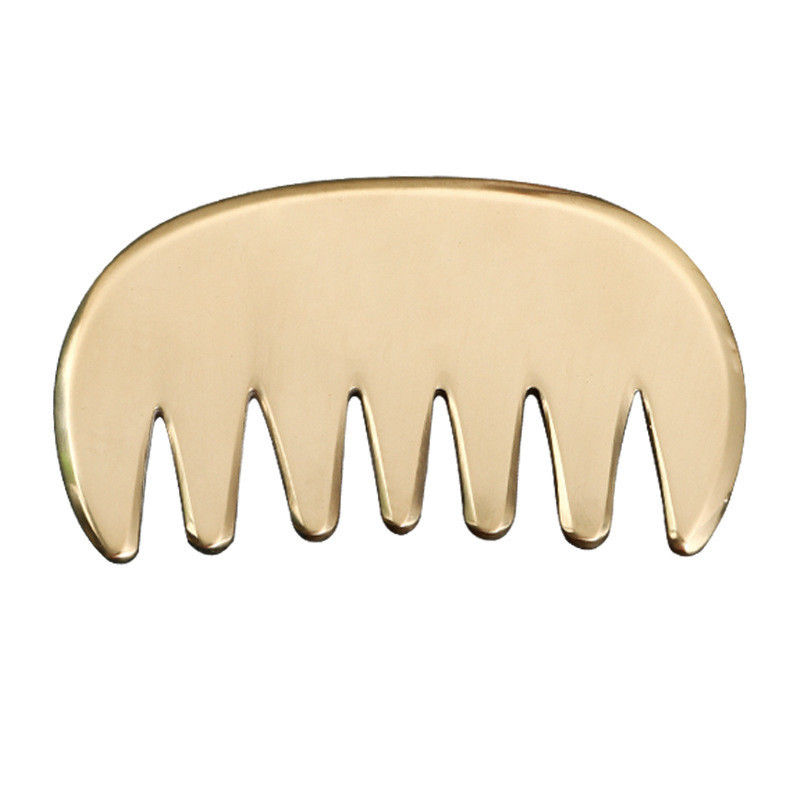 Lichaamspieren Natuurlijke Messing Gua Sha Board Scalp Massage Kam Guasha Stone Head Massager Hair Health Care Salon Beauty Tool