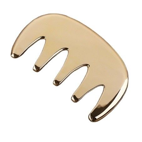 Koperen Guasha-massagetools Metalen Messinghaar Gua sha Comb Acupunctuur Scalping Point Apparaat voor Hoofd Acupunctuur Comb