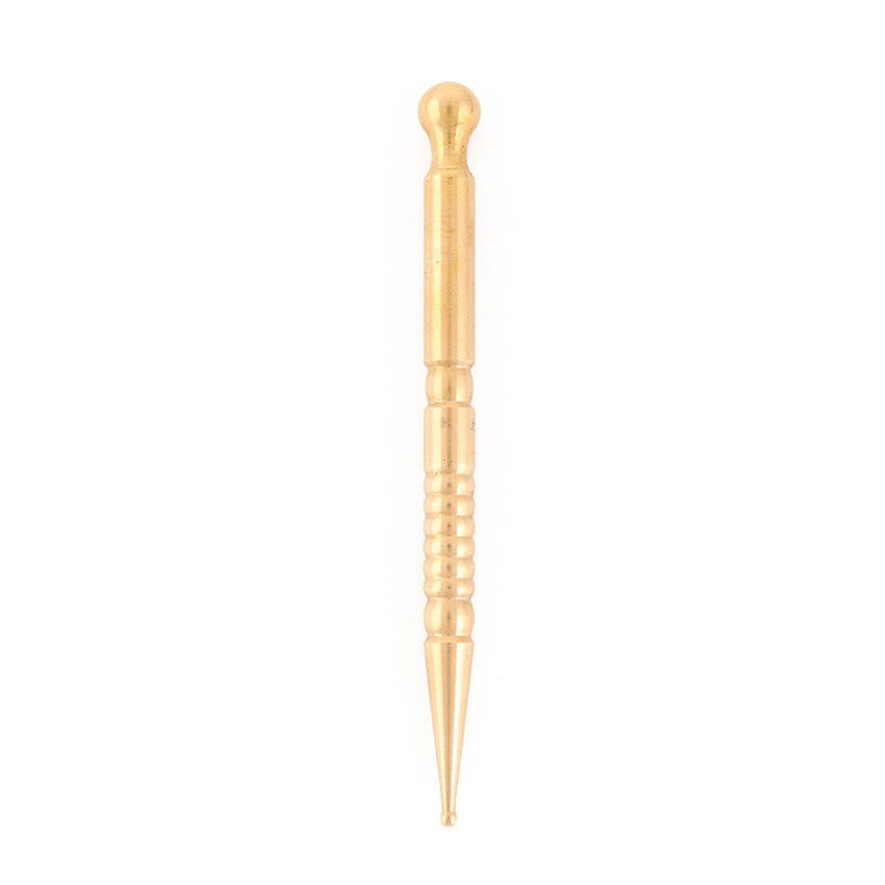 Gepersonaliseerd logo beschikbaard Brass Handle 2024 Style Koperen Oog Oor Gua Sha Massage Stick voor Acupoint Import