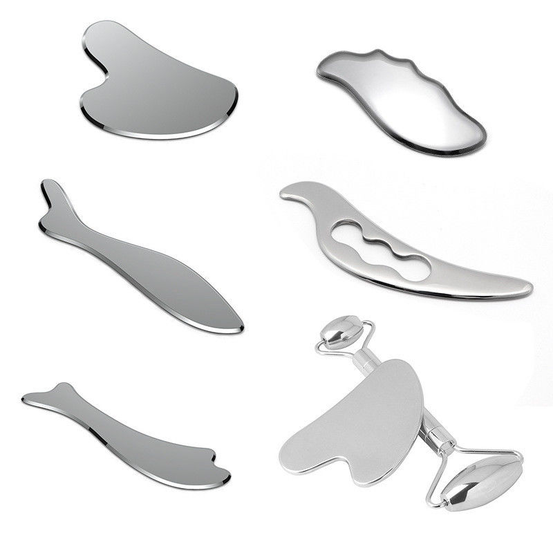 Spiermassage Custom Logo Massager Producten 304 roestvrij staal Guasha Tool Hartvorm Gua Sha Roestvrij staal
