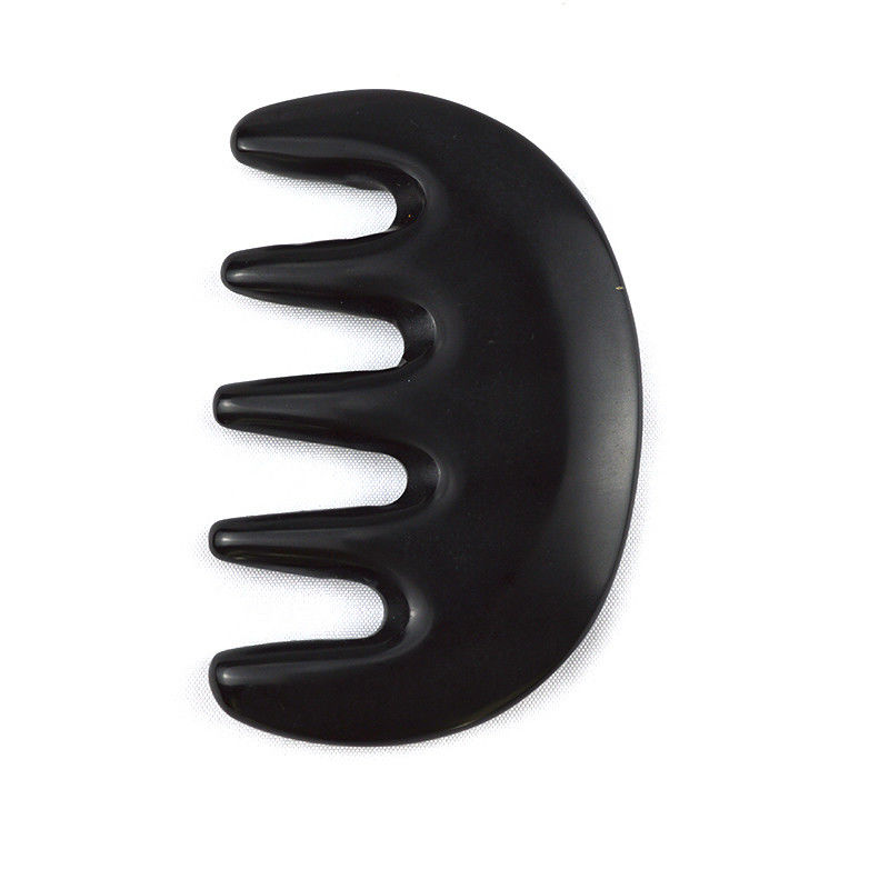 Body Massage Area 2024 Custom Bian Stone Guasha Comb Tool voor het schrapen van massage Gua Sha op haar en gezicht