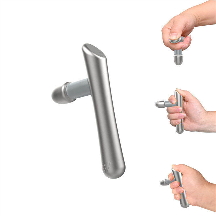 T-bar massagetool uit roestvrij staal richt zich perfect op triggerpunten myofasciale release therapie en diepe weefsel motor