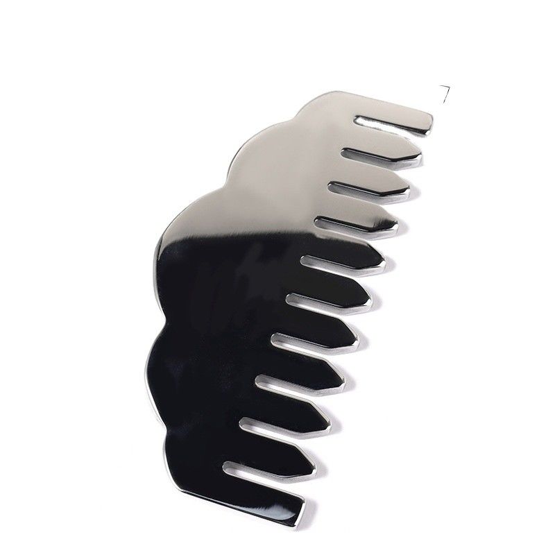 Hoofdmassage-apparatuur maatwerkmassager gereedschap voor gezichtsmassage met rollen Metalen Guasha Comb 304 Roestvrij staal Guasha Comb
