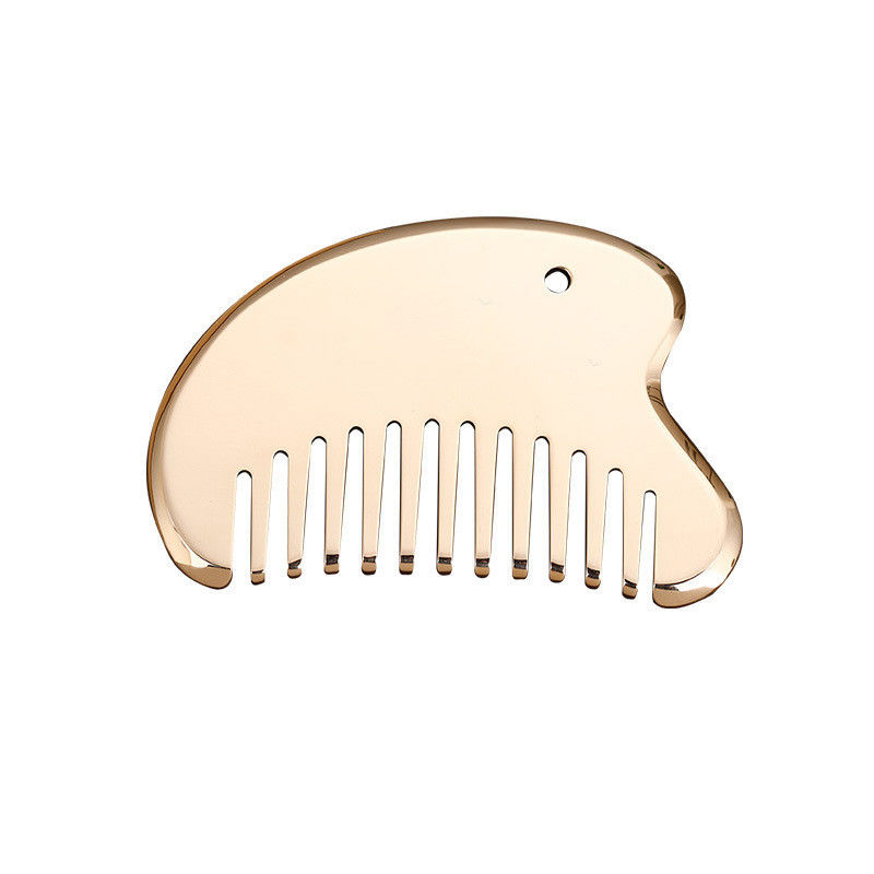 Gepersonaliseerd logo beschikbaar hoofdmassage apparatuur 2023 Meridian Massager Haaronderhoud Messing Guasha Plate Scalp Massager