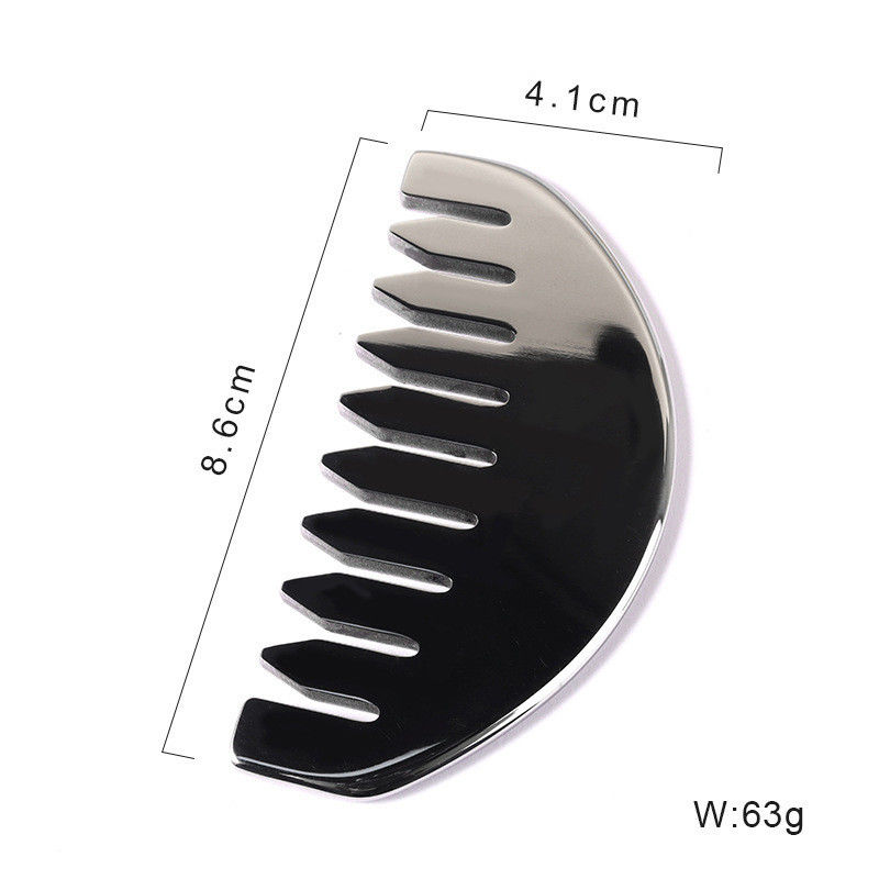 Bestseller Roestvrij staal Gua Sha Scalp Massage Kam Guasha Steen Hoofdmassageur Hair Health Care Salon Beauty