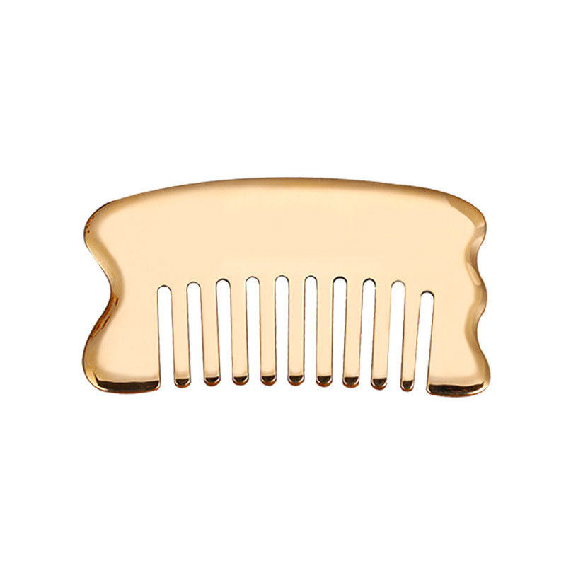 Gouden lichaamsspieren Gua Sha Board Tool voor Scalp Massage Comb Guasha Stone Head Massager Hair Health Care Salon Beauty Tool