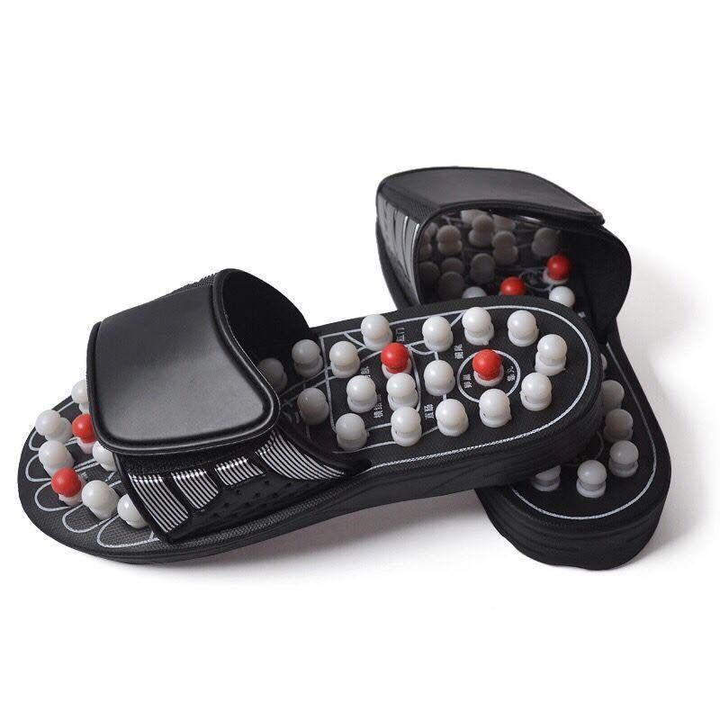 Massagetools Gepersonaliseerd logo beschikbaarHealthcare Acupunctuur Slipper Voetmassageur Schoen met natuurlijke geplaveide steen