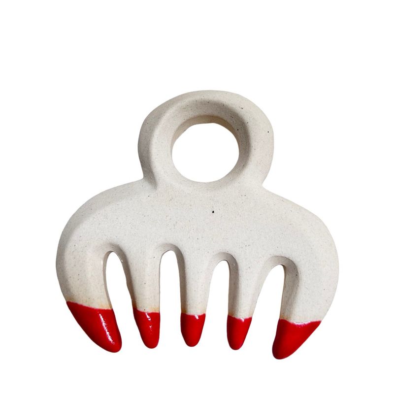 Gezichtsmassageermiddel Keramische Gua Sha Scalp Massage Kam voor het hoofd Meridian pijnverlichting Haarborstel Meridian Massageermiddel Massage gereedschappen