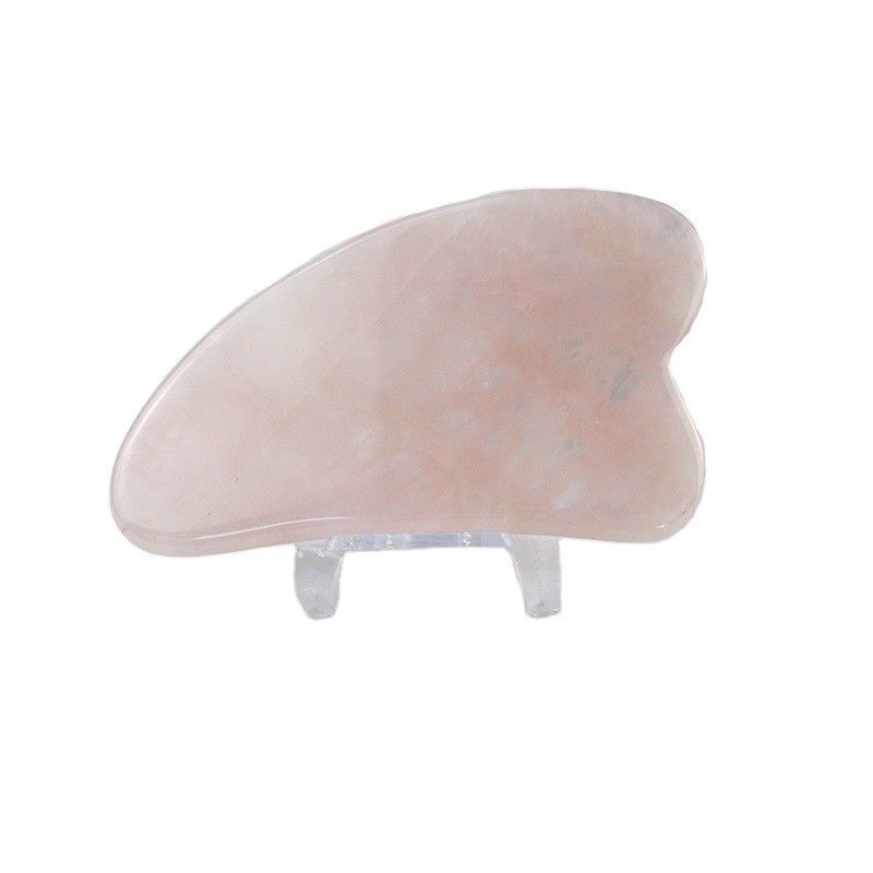 Kleine Jade Steen Guasha Board Custom Gezichtsmassage voor nek Achter Achter schouder taille billen Hartvorm Roos Kwarts Gua Sha