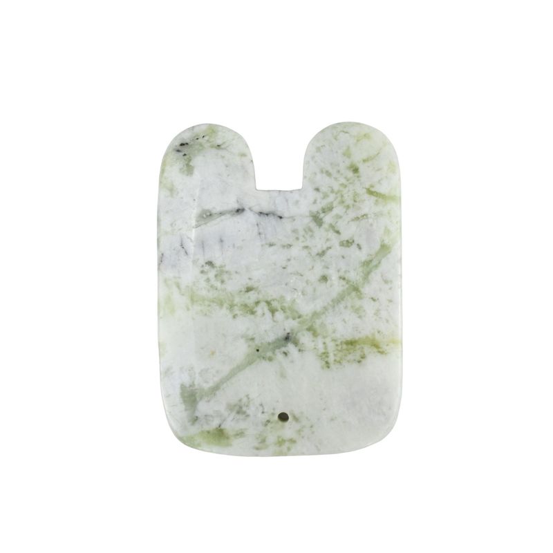 Gezichtsschoonheidsmassagetool 2024 U-vorm Natuurlijke Xiuyan Jade Gua Sha Schraapbord met spiermassagefunctie