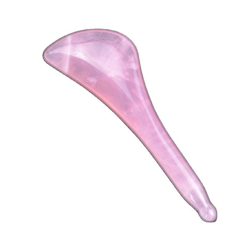 Lichaamsmassagetool Roze kwarts Gua Sha Pen Beschikbaar logo voor acupunctuurstok voor gezicht en ogen