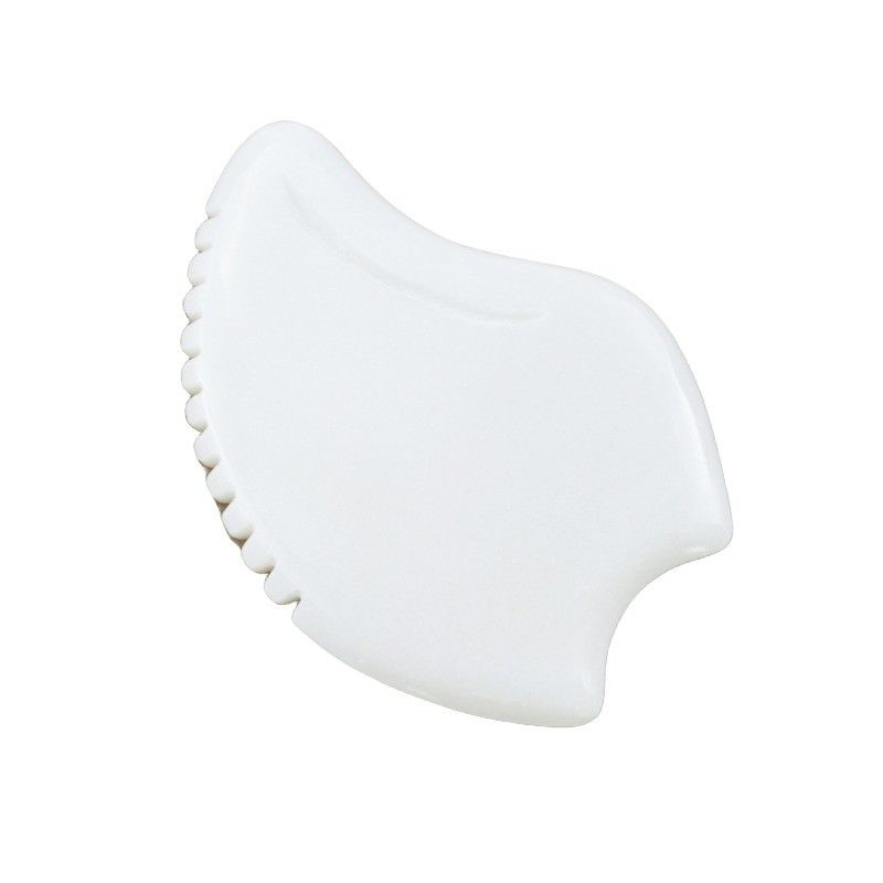 Massageapparatuur Bestseller Gepersonaliseerde witte jade gezichtsmassage Guasha gereedschap voor het gezicht Jade steen massage Gua Sha Board