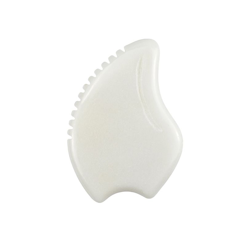 Huidverzorging schoonheidssalon gereedschap Natuurlijke witte jade steen Gua Sha schraapplank voor lichaamsmassage therapie