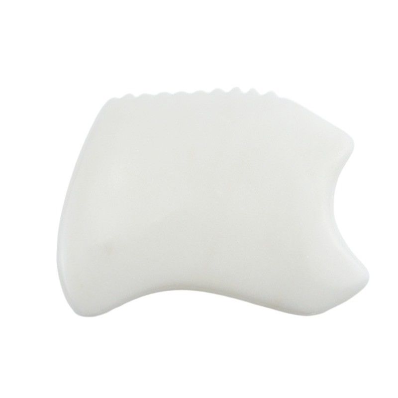 Lichaamsmassage gereedschap met natuurlijke witte jade steen gua sha schraapplank guasha facial spa huidverzorging schoonheidssalon