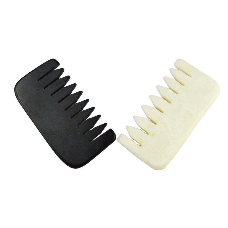 Xiuyan Jade Comb Median Scraping Massage Comb voor spiermassage en Natural Jade Stone Guasha Scalp Comb