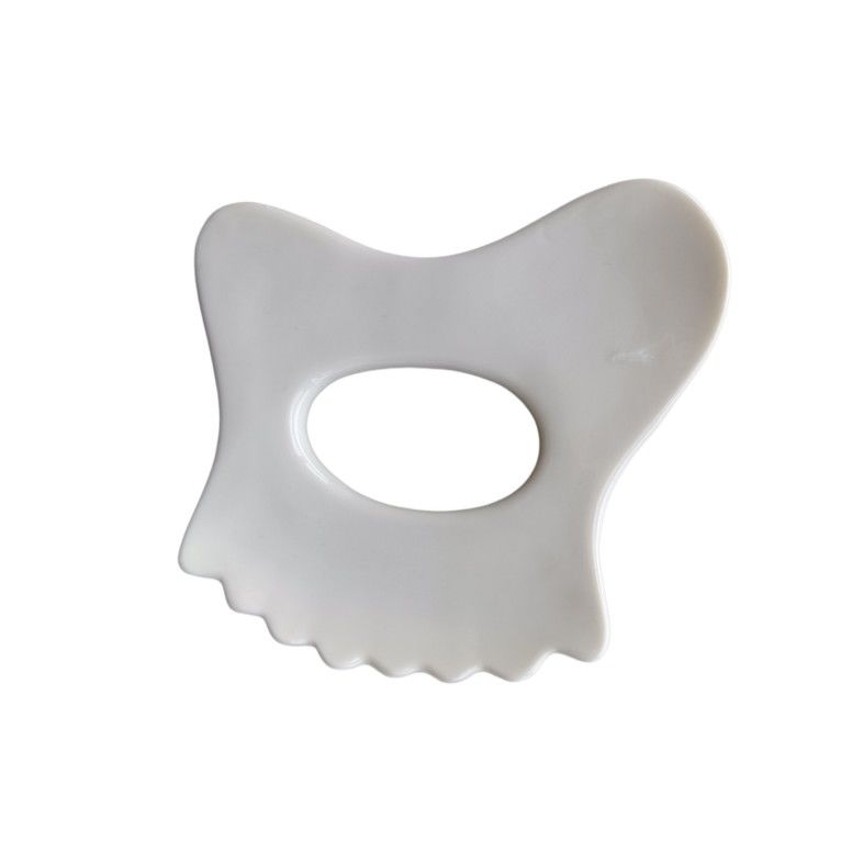Gepersonaliseerd logo beschikbaard Mini Keramisch Gua Sha Massage Tool Lichaammassage voor nek Gezicht en huidverzorging Spa Gezichtslifting