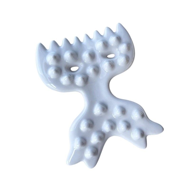 Body Massage Tool Wit Keramische Gua Sha Schrapen Guasha Steen voor zelf huidverzorging Spa Hele Lichaam Relax Beauty Massager
