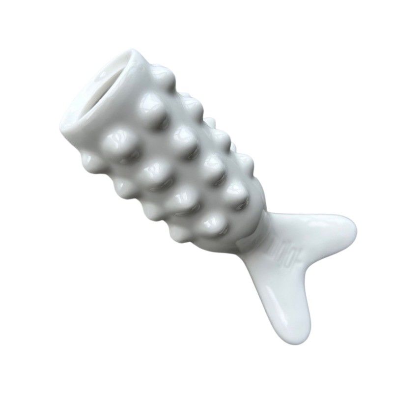 Lichaamsmassage-apparatuur Keramische vollichaam Gua Sha massager in visvorm voor lymfatische drainage en schoonheidsbehandeling