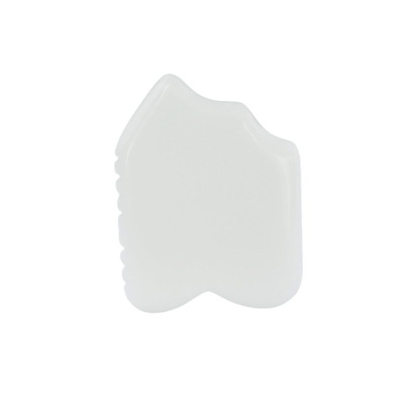 Eigenschappen Lichaamsmassageapparatuur Natuurlijke witte jade witte steen Gua Sha Schrapen Gereedschap voor lichaamsgezondheid Massage
