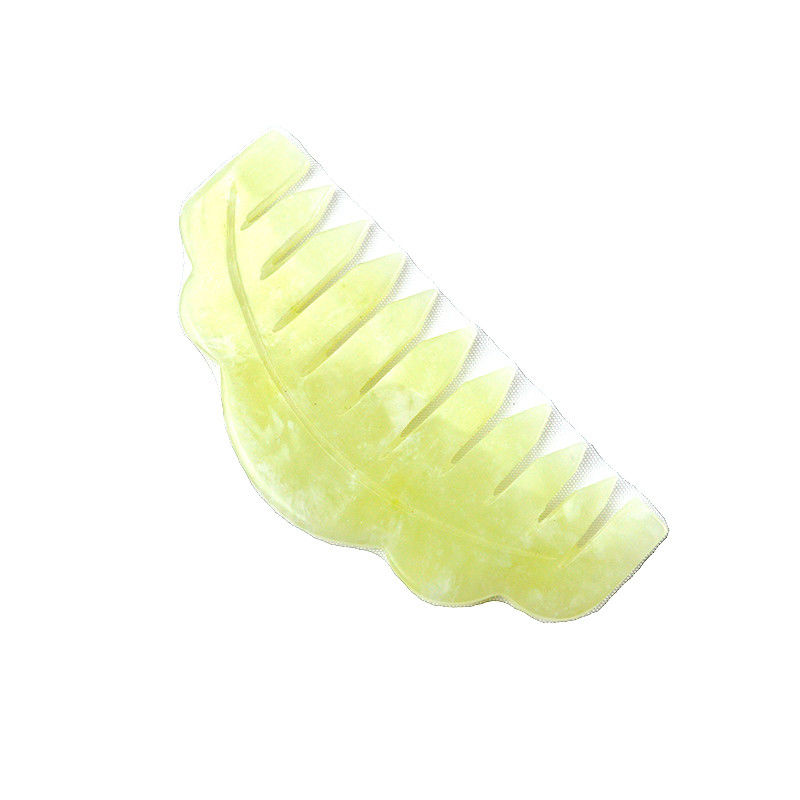 Xiuyan Jade Massage Comb 9.2cm*4.6cm Grootte Lichte groene kleur Bevordert bloedsomloop en verbetert slaap