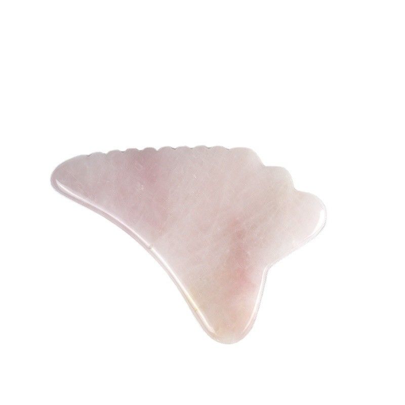 2024 Wing Shape Rose Quartz Gua Sha Scraping Board Roze Crystal Guasha Gezichtsmassageapparaat Body Massage Spa Tool voor Massage Tools
