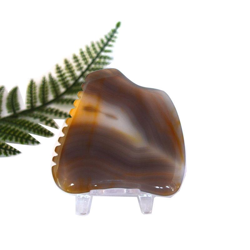 Massagehulpmiddelen 2024 aankomst Natuurlijke Agate Gua Sha Schrapen Massagebord voor het verlichten van vermoeidheid en het bevorderen van de schoonheid van de huid