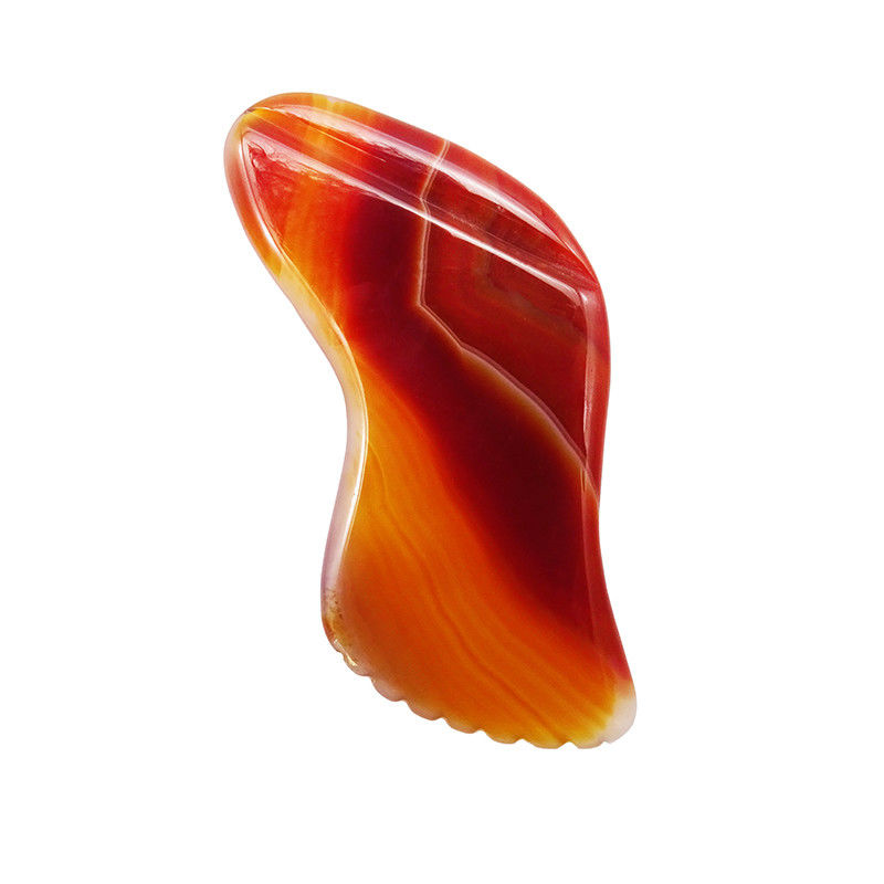 Rode Agate Gua Sha Massage Tool voor SPA Acupunctuur Therapie en Gezicht en lichaam Massage Health Care Beaut