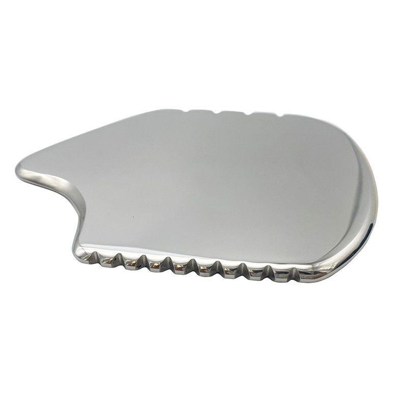 Zilver Gua Sha Gezichtsgereedschap Roestvrij staal Guasha Board voor SPA Acupunctuur voor het lichaam Gezicht Nek en Oog Huidverzorging Geschenk voor Vrouw
