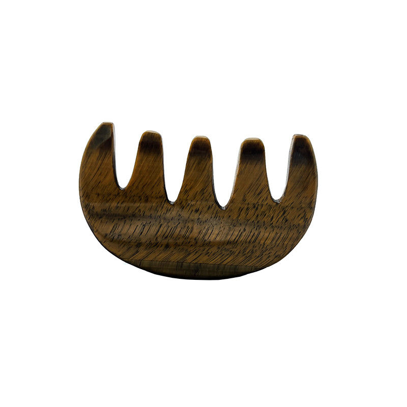 Meridian Care Jade Comb Natuurlijke Tiger Eye Stone Gua Sha Scraper voor hoofd en hoofdhuid massage