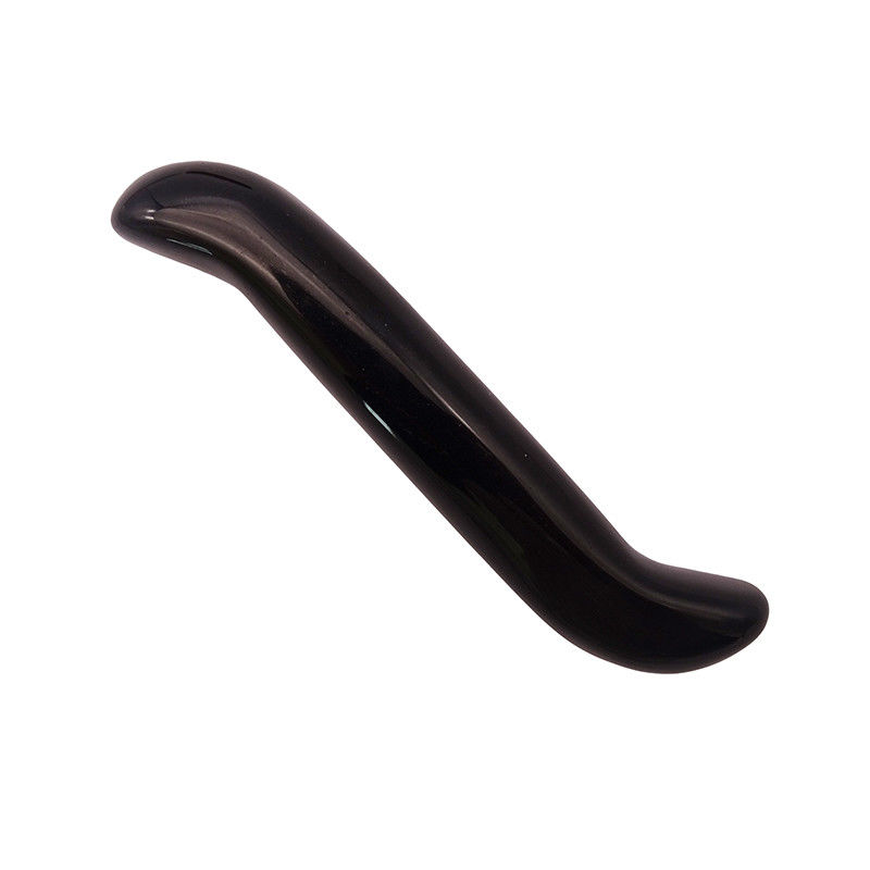 Natuurlijke Obsidian S-vormige massagestok Crystal Healing Yoni Wand Massager Stick voor gezicht en lichaam verjonging