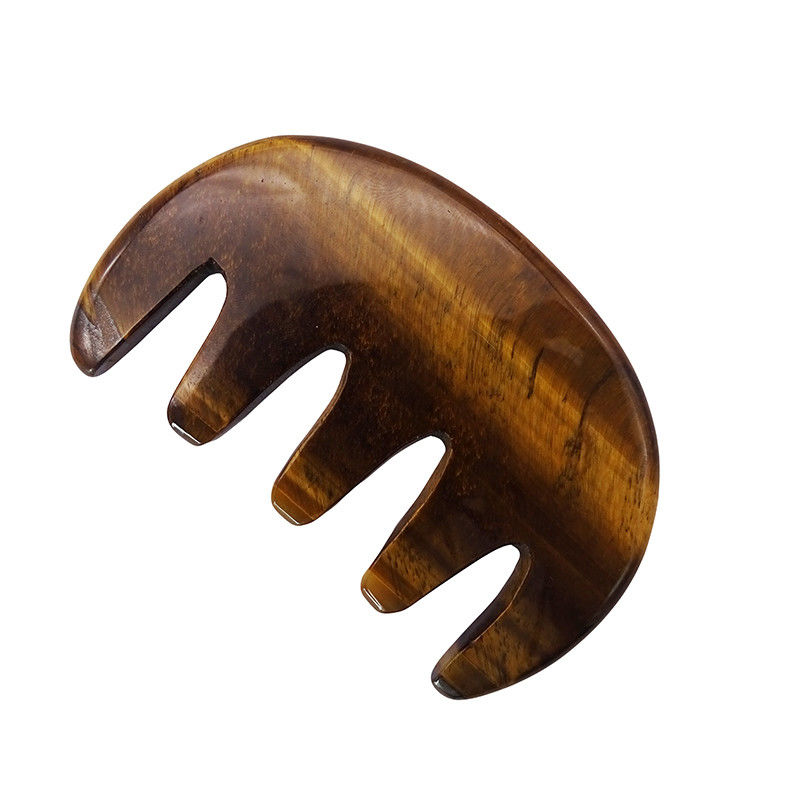 Gepersonaliseerd logo beschikbaard Gua Sha Comb Massage Tool voor het verbeteren van de bloedsomloop op het hoofd van het gezicht