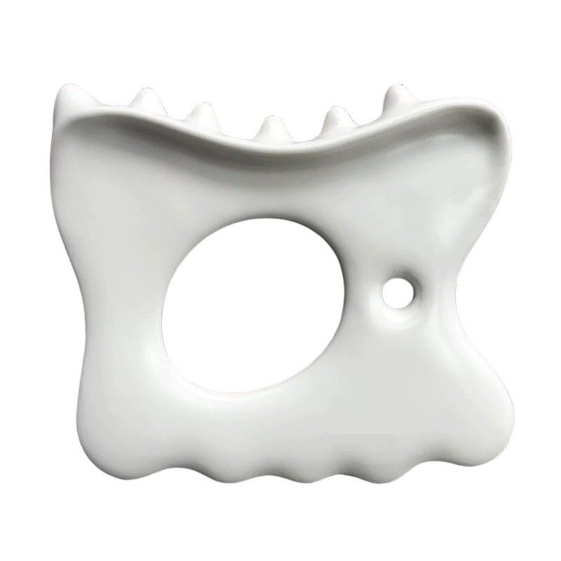 Verlicht spierspanning en pijn met aangepaste logo keramische Gua Sha Tool kaaklijn massage