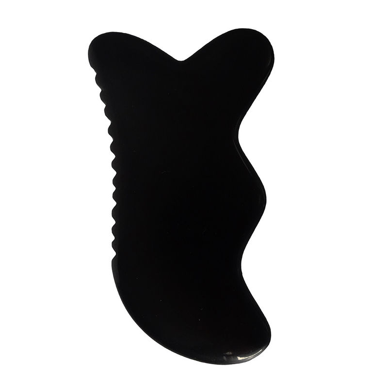 Gua Sha Massage Tool Natuurlijke Zwarte Bian Stone Guasha Tool voor Voet Nek Achterkant Gezichtsmassage