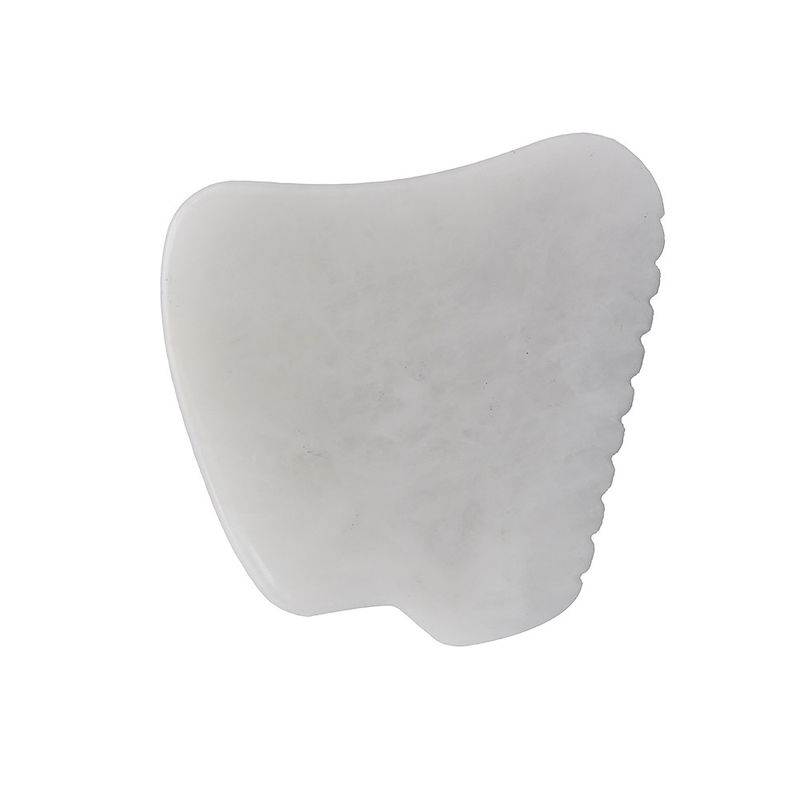 Muziekfunctie Wit Jade Gua Sha Massage Tool voor SPA Therapie Gepolijste natuurlijke Jade Stone Gezichtsmassage Guasha Tool
